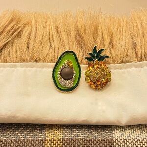 Avocado and Pineapple Earrings